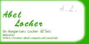 abel locher business card